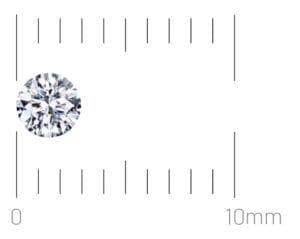 0,10 carat diamant størrelse
