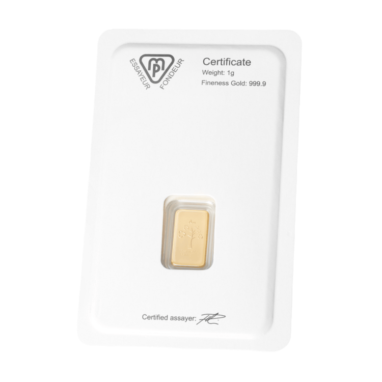 Metalor guldbarre stanset 1 g - Image 2