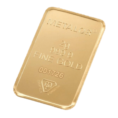 Metalor guldbarre 2 gram