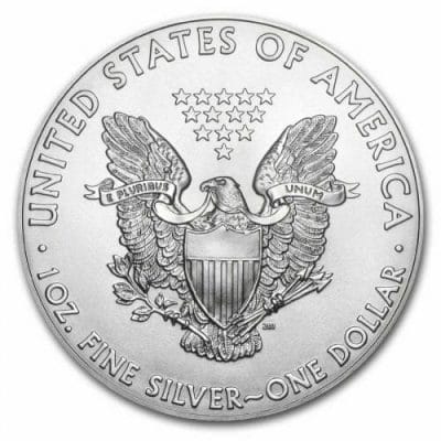 American Silver Eagle 1Oz back