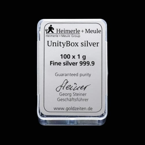 UnityBox Silver 100 X 1g