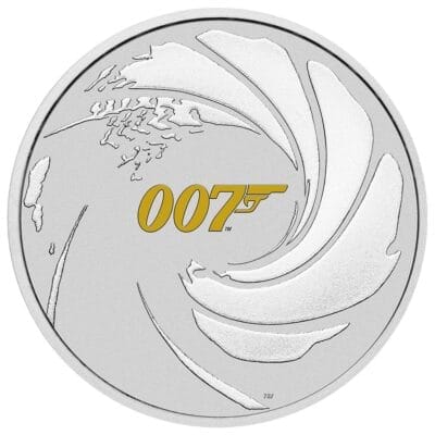 James Bond sølvmønt