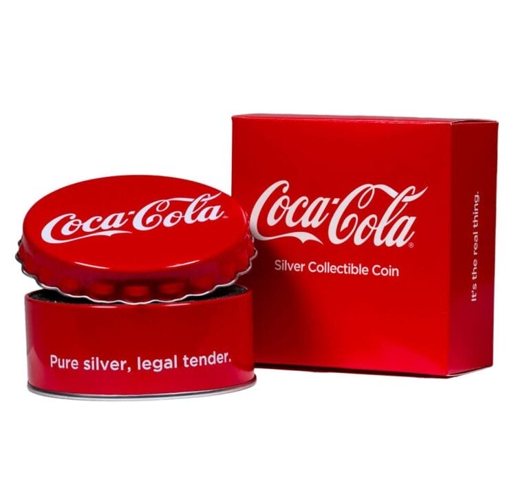Coca-Cola® - Kapsel i sølv - 6g